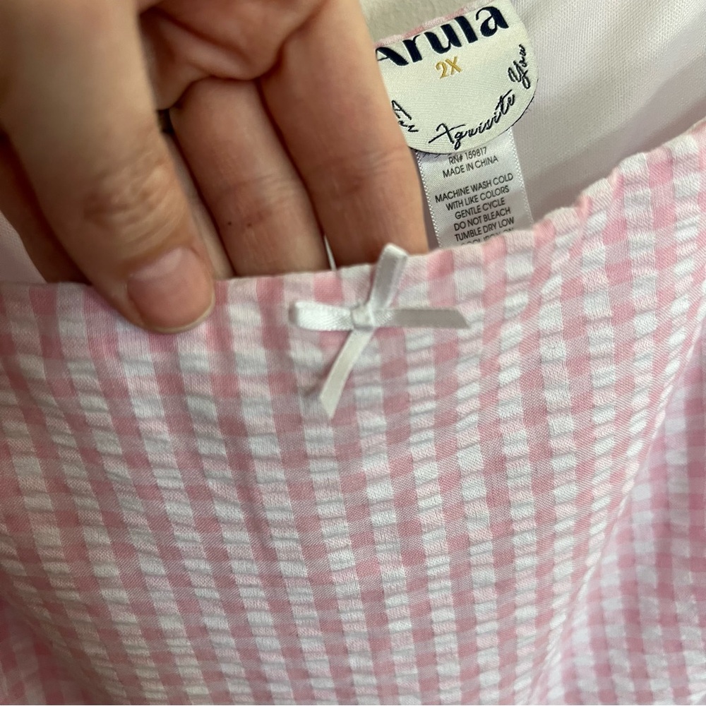 ARULA Pink Gingham Mini Dress - Picture 7 of 13